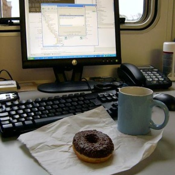 Computer Programmer T-Shirt Will Code For Coffee and Donuts Shirt Funny Geek Tee - Picture 3 of 3